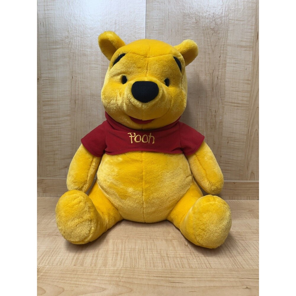 Mattel Disney Winnie The Pooh Plush Jumbo 21” Stuffed Animal Bear Arcotoys Vtg